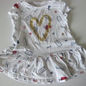 Bundle of 2 Toddler Girl's Outfit Clothes with Grey Shorts Size 5  GUC